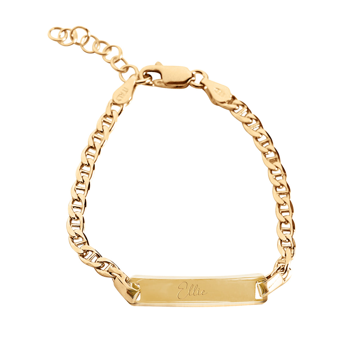 Braccialetto ID In Argento 925 Per Bambini | Personalizzato Con Iniziale, Nuovo, Fatto A Mano Australia - Foto 5