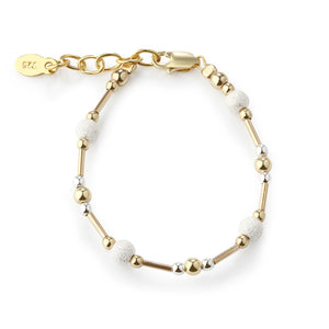 14K Gold Plated Baby Bracelet for Children and Toddlers Little