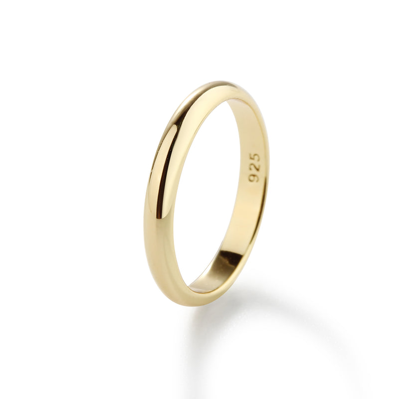 14K Gold-Plated Baby Ring - 2mm Band - Cherished Moments Jewelry