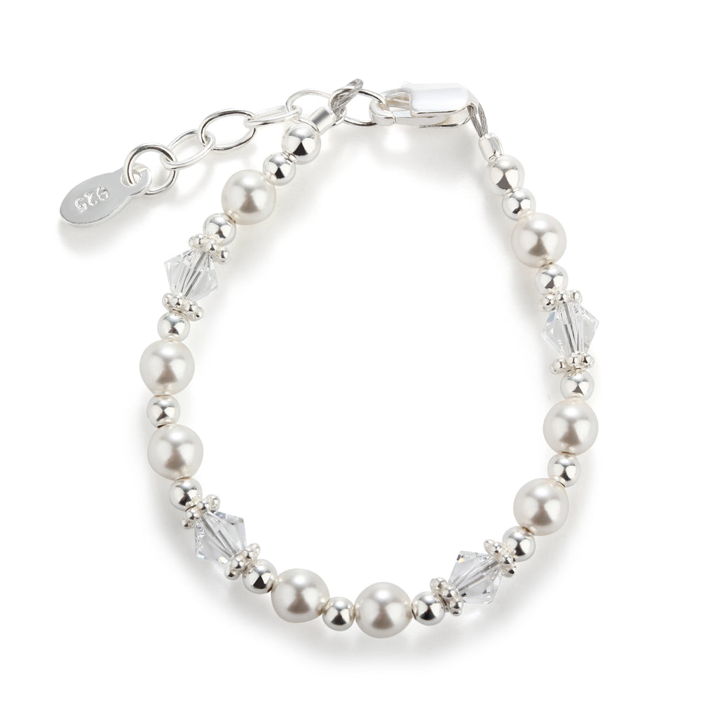 Hope Sterling Silver Pearl Bracelet for Babies and Kids