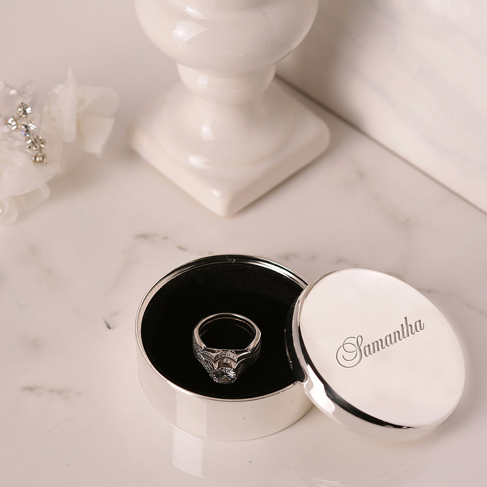 Personalized Religious Milestone Round Keepsake Box – Cherished Moments ...