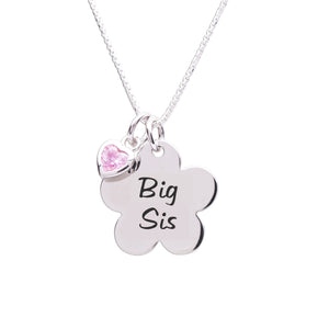 Big Sister Sister Necklace Sterling Silver Sterling Silver Big