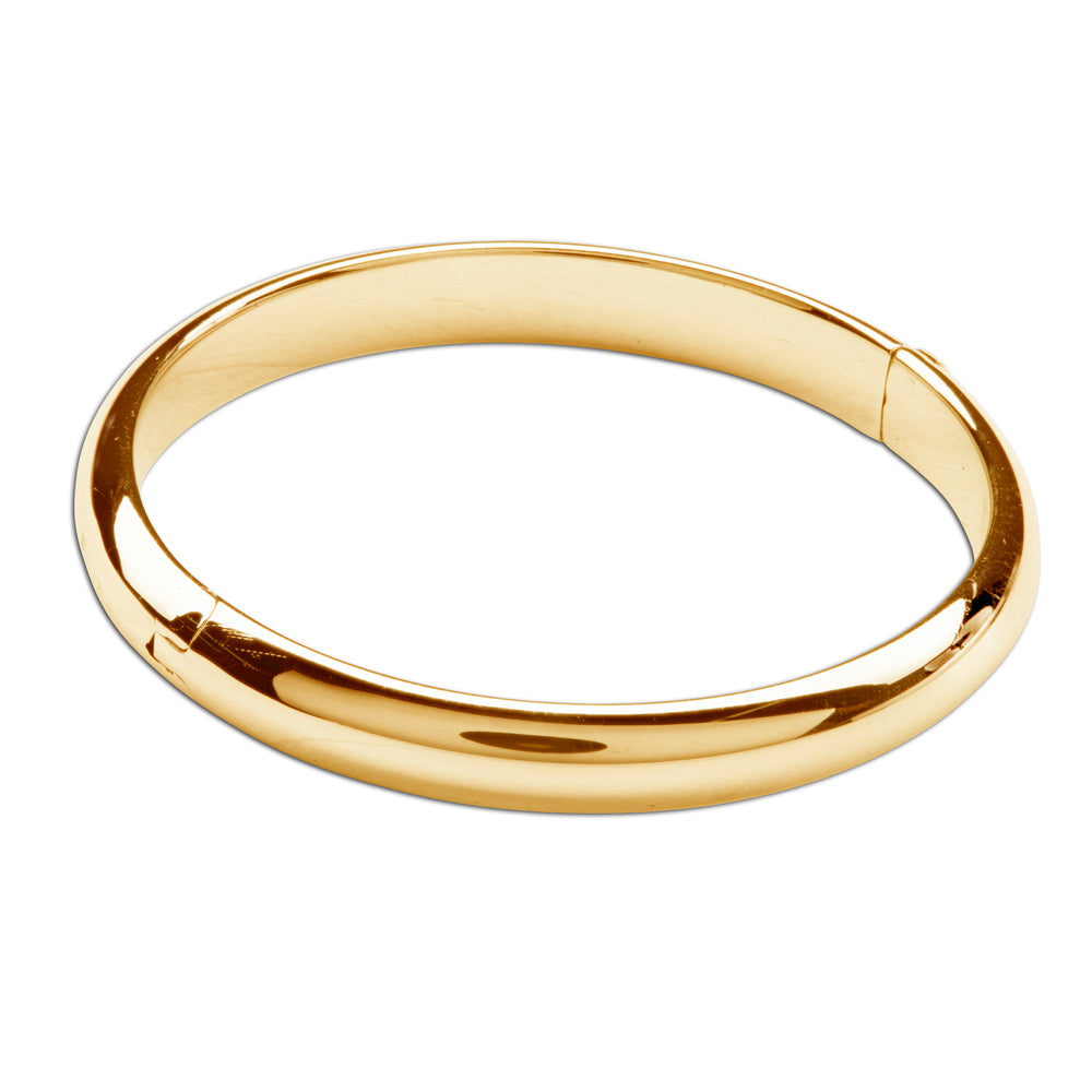 14K Gold Kids Bangle for Little girls, babies, toddlers, Teens