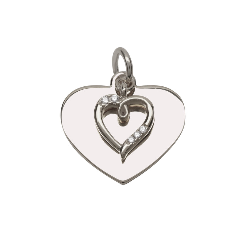 Custom Engraved Heart Charms - Cherished Moments Jewelry