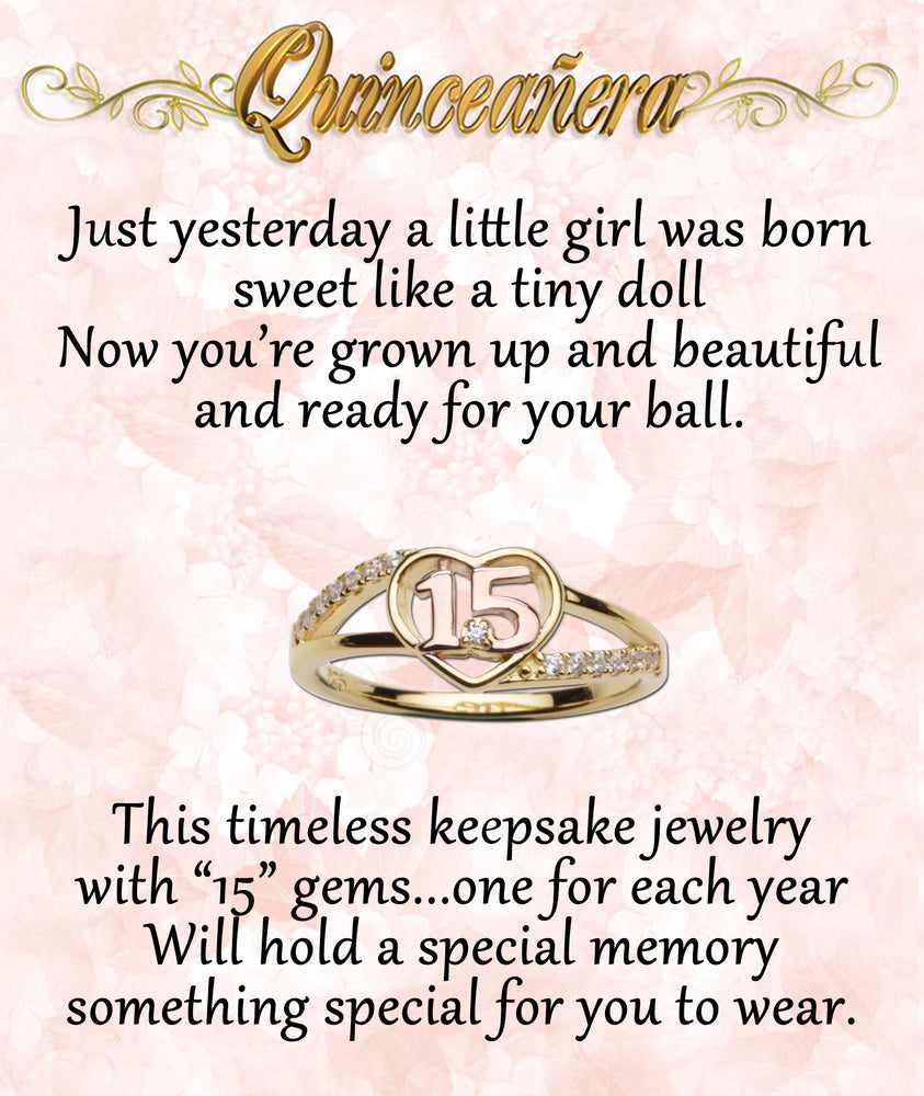 Quinceañera Heart Ring