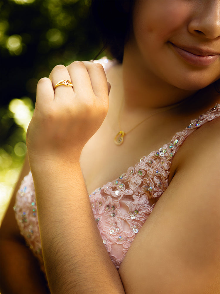 Quinceañera Heart Ring